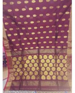 Printed Matka Silk Saree