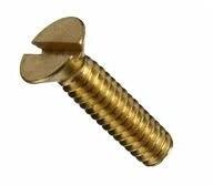 Brass Slotted CSK Head Screws