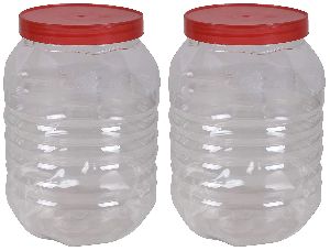 designer plastic jars