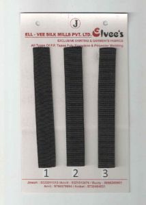 Black Stripe Polyester Webbing