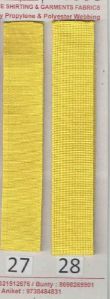 Lemon Yellow Stripe Polyester Webbing