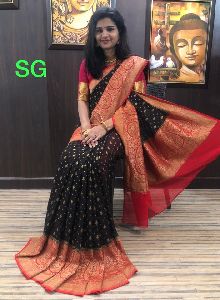 EXCLUSIVE PURE HANDLOOM KHADDI BANARASI GEORGETTE SAREES