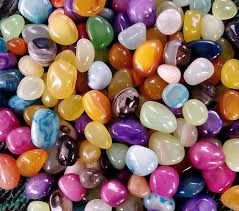 colored pebbles