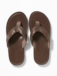 leather flip flops