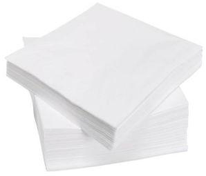 white paper napkin