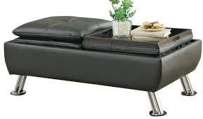 Leatherette Ottoman