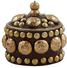 Brass Kumkum Box