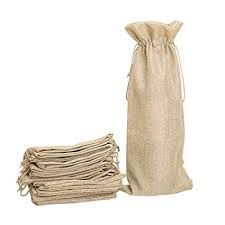 Jute Wine Pouch