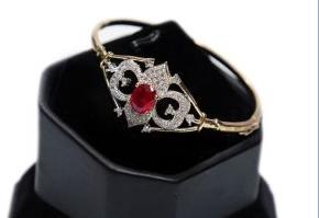 Ruby Stone AD Bracelet