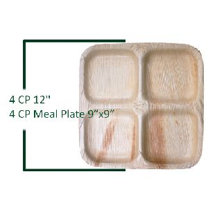 Areca Leaf Square Partition Plates