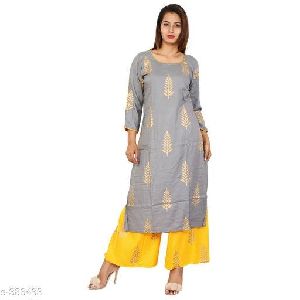 Cotton Kurti and Palazzo Set