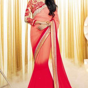 Shaded Georgette Saree