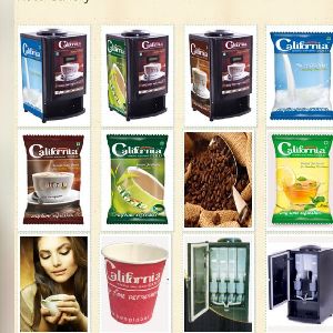 Tea coffee vending machines and premixes