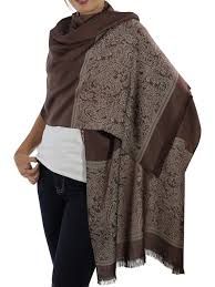 Brown Silk Stole