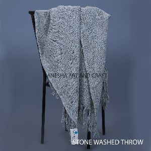 Stonewashed Throw Blankets