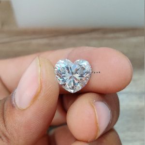 Fancy Heart cut White Colorless Loose Moissanite Gift
