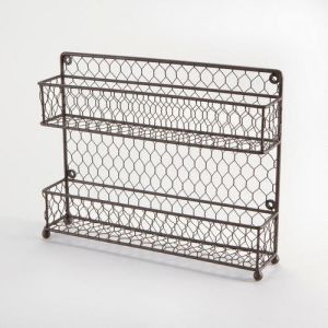 Wire Two Tier Spice Rack