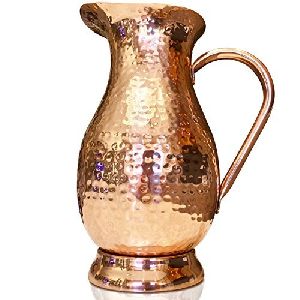 COPPER HAMMERED JUG