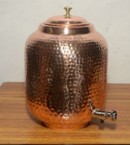 Hammered Copper Water Tank