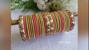 silk thread bangles set