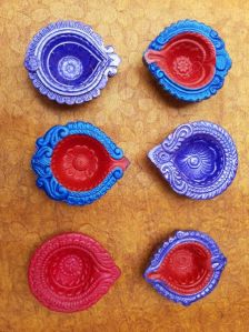 Decorative Clay Diyas