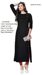 Rayon Plain Kurtis