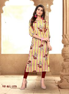 Straight Rayon Kurti