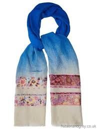 embroidered jacquard scarves