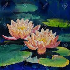 Lotus Oil Painting