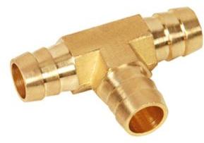 brass hose tee joint