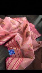 Organza Meena Boota Weave Saree