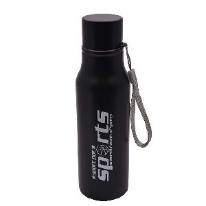 Crypton 750ml Stainless Steel Sports Water Bottle (Black)