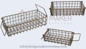 Iron Rectangle Basket