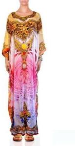 printed long kaftan