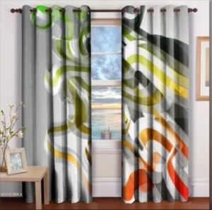 Satin Printed Curtain