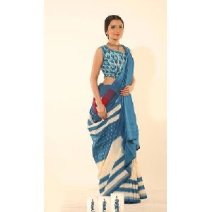 Traditional Printed Cotton Saree