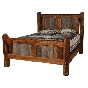 antique wooden bed