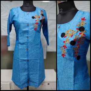 Blue Short Kurti