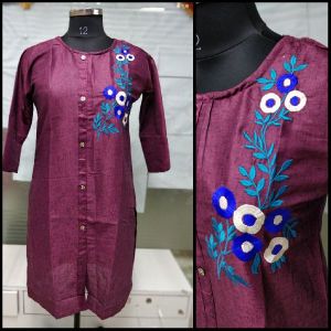 Purple Short Kurti