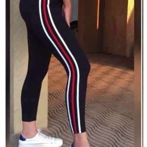 Ladies Striped Leggings