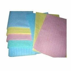 Yellow And Pink Spunlace Fabric