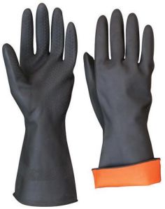 Black Unisex PVC Gloves