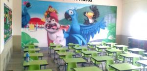 School Wall Painting Specialized Cartoon Artist