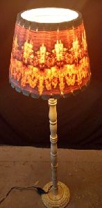 wooden floor lamp