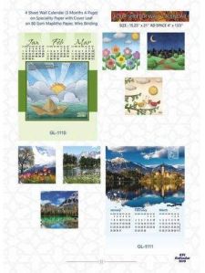 Four Sheeter Wall Calendar