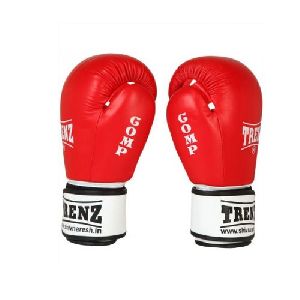 Leather Red Boxing Gloves