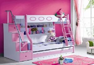 Classic Pink Bunk Beds