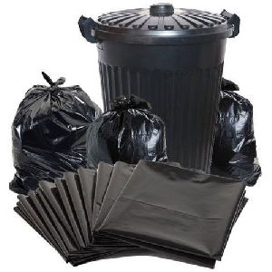 black garbage bags