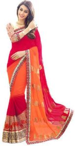 Georgette Bridal Wear Saree