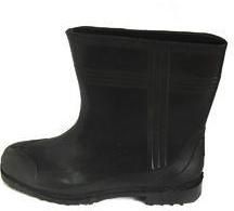 Men Black Industrial Safety Gumboot